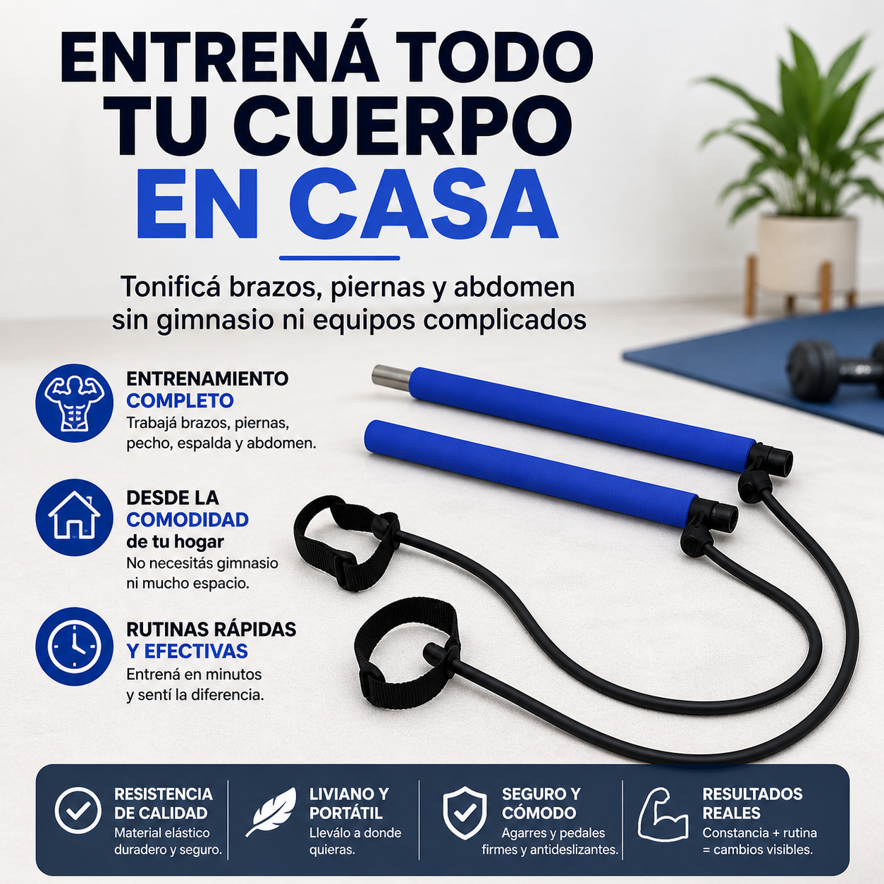 Barra de Pilates Portátil